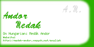andor medak business card